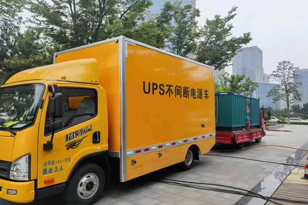 广南发电机租赁施工现场