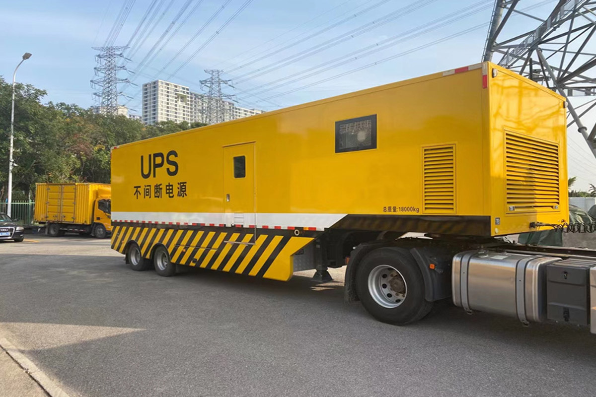 广南发电机租赁施工现场